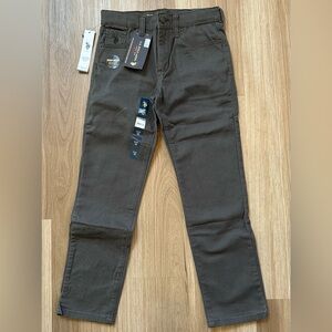 US Polo Assn Gray Twill Pants Boys Size 10 NWT